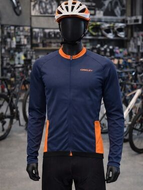 Oakley Navy and Orange Performance Cycling Jacket
